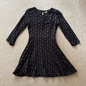 Hollister Black Patterned Dress